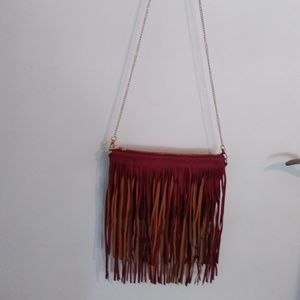 Red Fringed 👛 Purse.